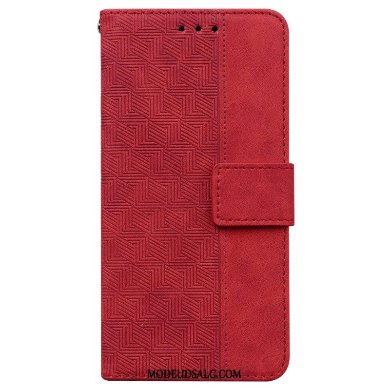 Flip Cover Samsung Galaxy A16 5g Vævet Mønster