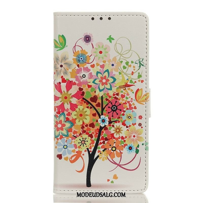 Flip Cover Samsung Galaxy A52 4G / A52 5G / A52s 5G Blomstrende Træ