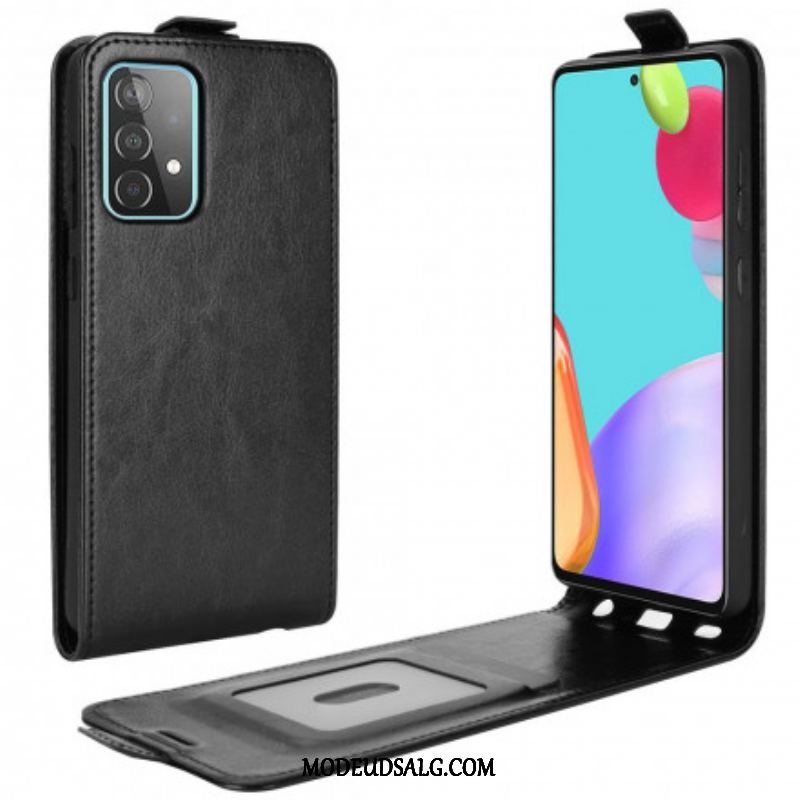 Flip Cover Samsung Galaxy A52 4G / A52 5G / A52s 5G Læder Cover Lodret Klap I Lædereffekt