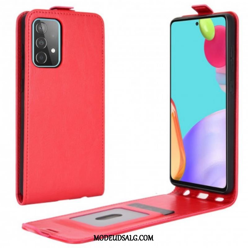 Flip Cover Samsung Galaxy A52 4G / A52 5G / A52s 5G Læder Cover Lodret Klap I Lædereffekt