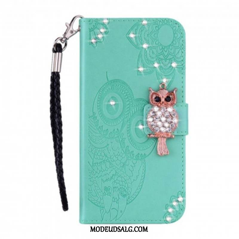 Flip Cover Samsung Galaxy A52 4G / A52 5G / A52s 5G Ugle Mandala Og Charm