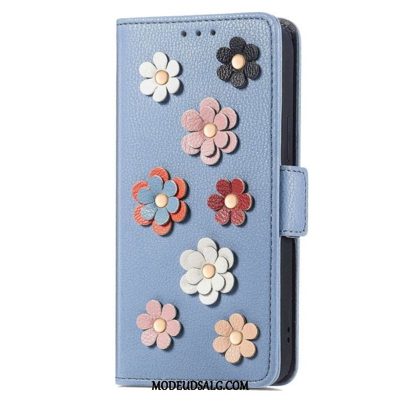 Flip Cover Samsung Galaxy A53 5G 3d Blomster