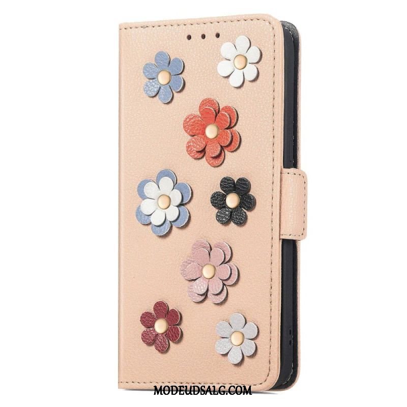 Flip Cover Samsung Galaxy A53 5G 3d Blomster