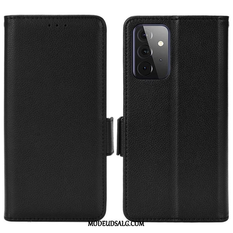 Flip Cover Samsung Galaxy A53 5G Læder Cover Flap Dobbelt Nye Farver