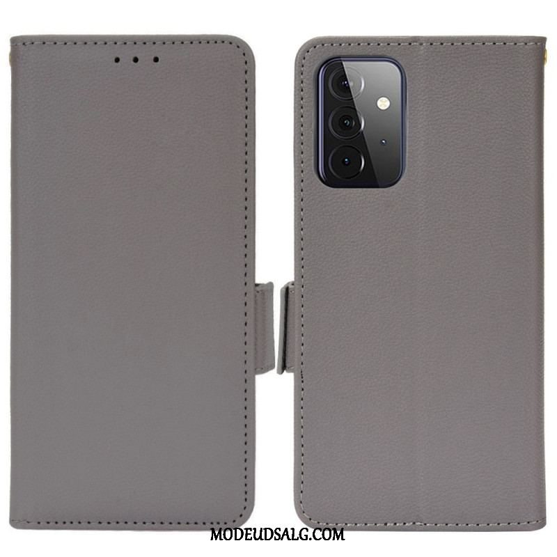 Flip Cover Samsung Galaxy A53 5G Læder Cover Flap Dobbelt Nye Farver