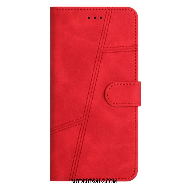 Flip Cover Samsung Galaxy A53 5G Med Snor Lanyard Linjer