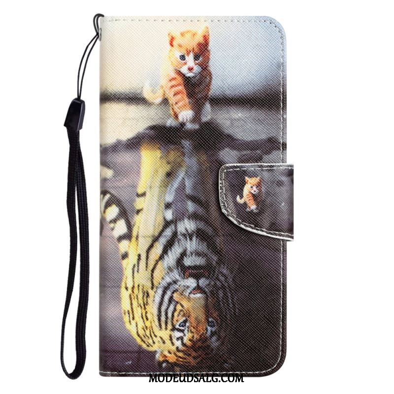 Flip Cover Samsung Galaxy A54 5G Med Snor Kun Thong Cats