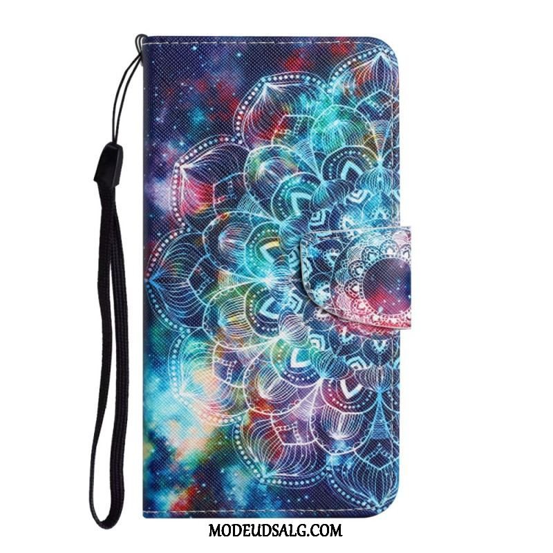 Flip Cover Samsung Galaxy A54 5G Med Snor Strappy Mandala