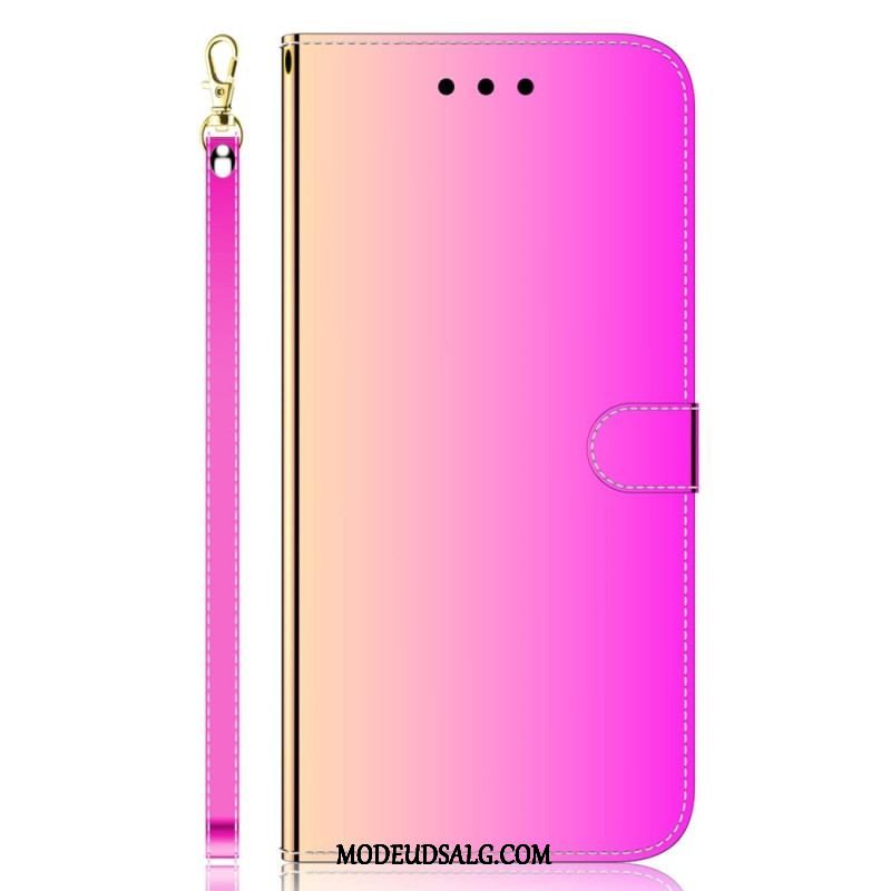 Flip Cover Samsung Galaxy A54 5G Spejl Og Snor