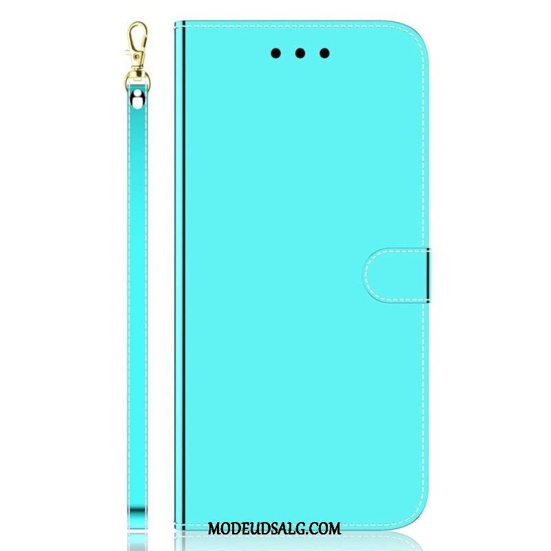 Flip Cover Samsung Galaxy A54 5G Spejl Og Snor