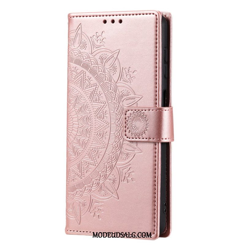 Flip Cover Samsung Galaxy A55 5g Mandala Sol Med Rem