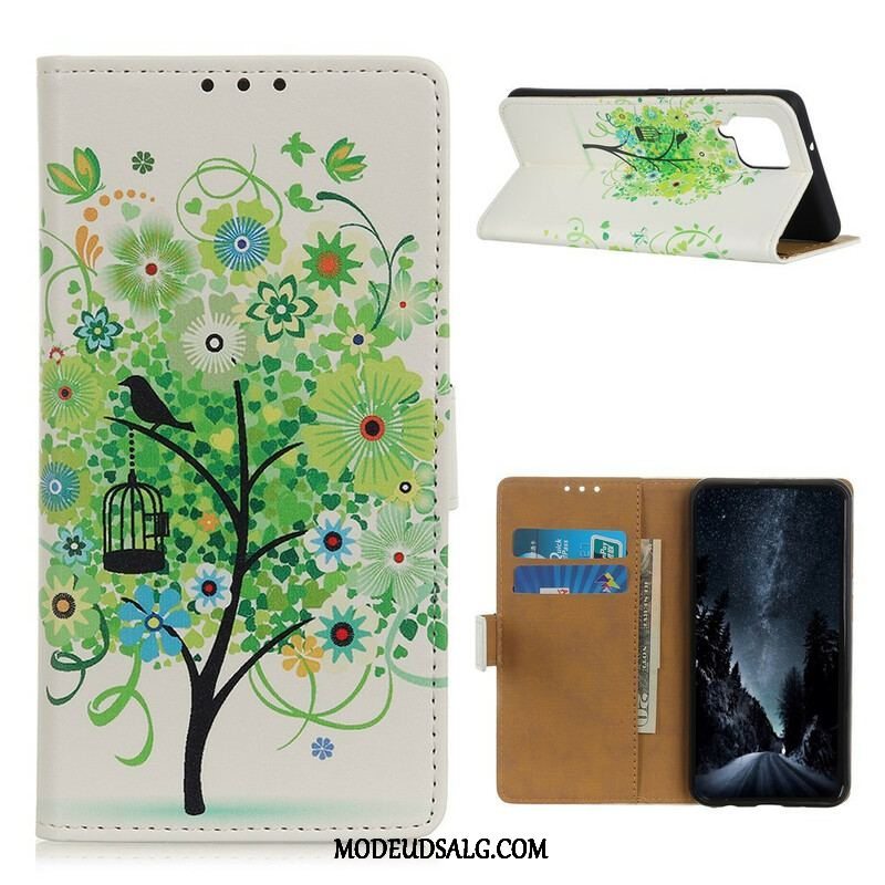 Flip Cover Samsung Galaxy M12 / A12 Blomstrende Træ