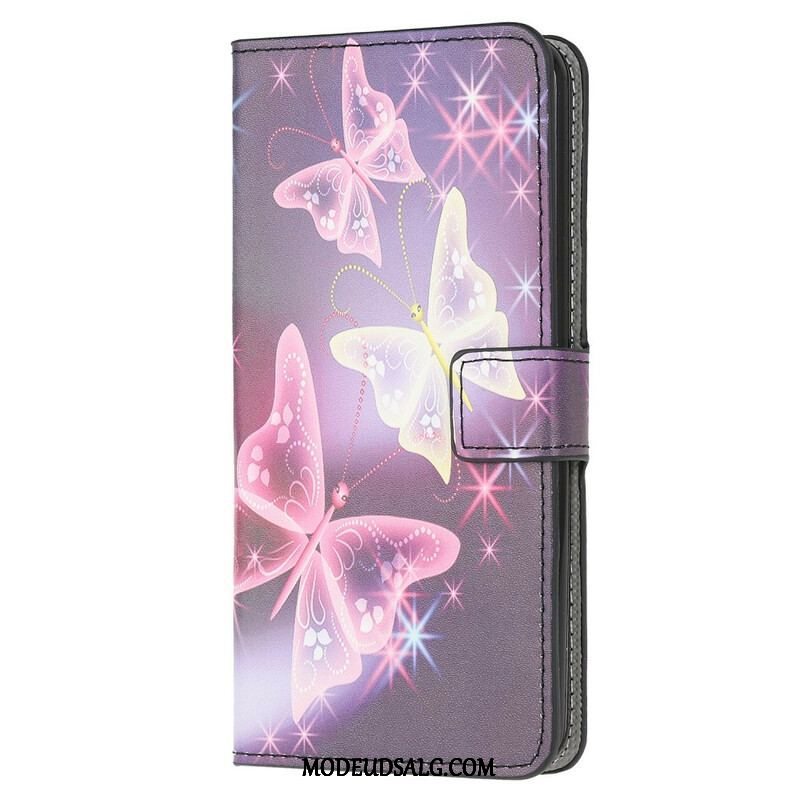 Flip Cover Samsung Galaxy M12 / A12 Kongelig Sommerfugl