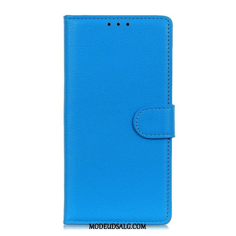 Flip Cover Samsung Galaxy M12 / A12 Traditionelt Litchi