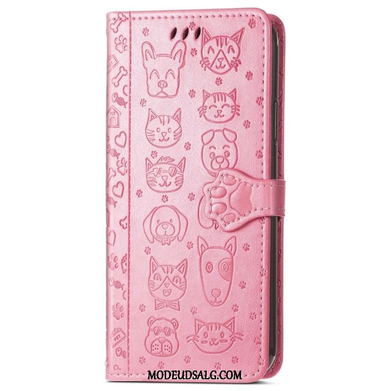 Flip Cover Samsung Galaxy M13 Animerede Dyr