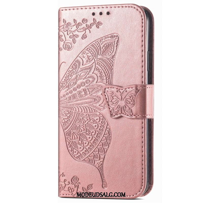 Flip Cover Samsung Galaxy M13 Barok Sommerfugl