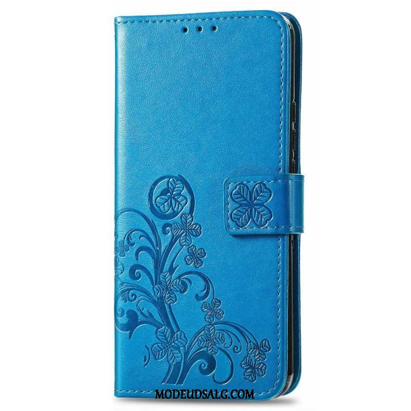 Flip Cover Samsung Galaxy M13 Blomster Med Rem