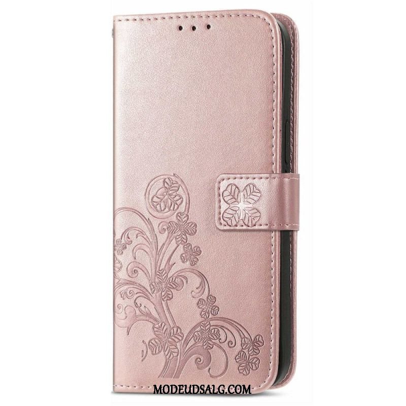 Flip Cover Samsung Galaxy M13 Blomster Med Rem