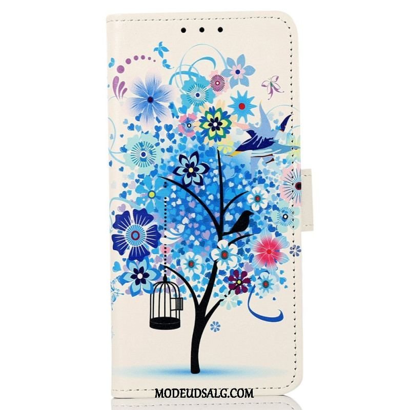 Flip Cover Samsung Galaxy M13 Blomstrende Træ