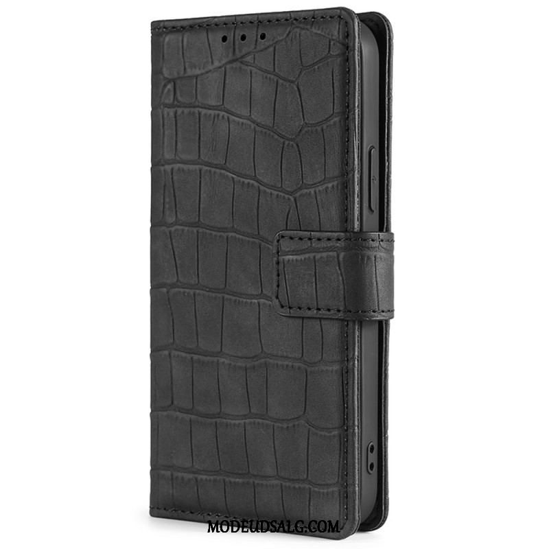 Flip Cover Samsung Galaxy M13 Krokodillehudstil