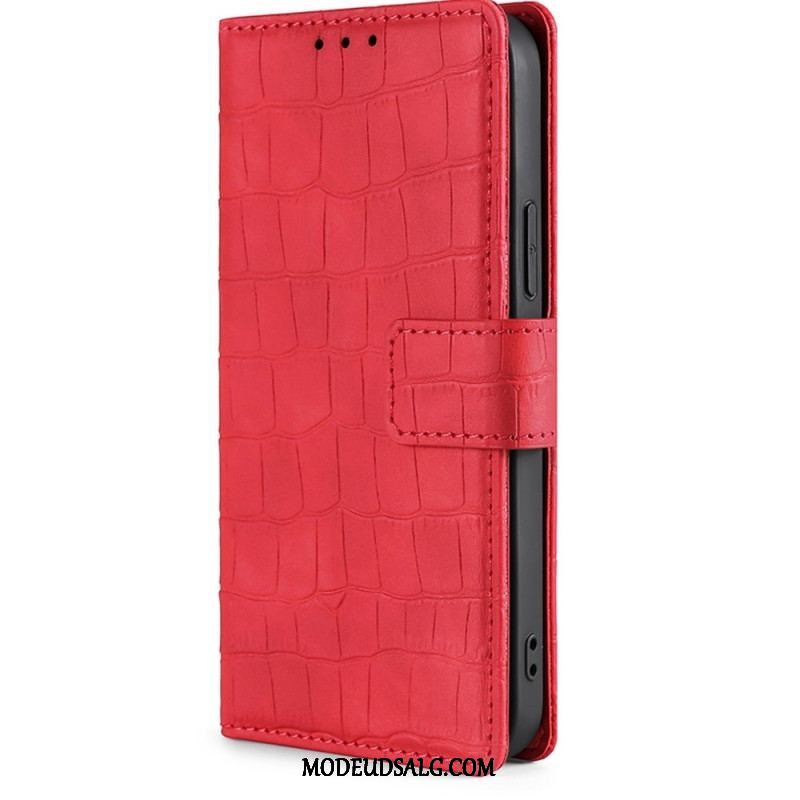 Flip Cover Samsung Galaxy M13 Krokodillehudstil