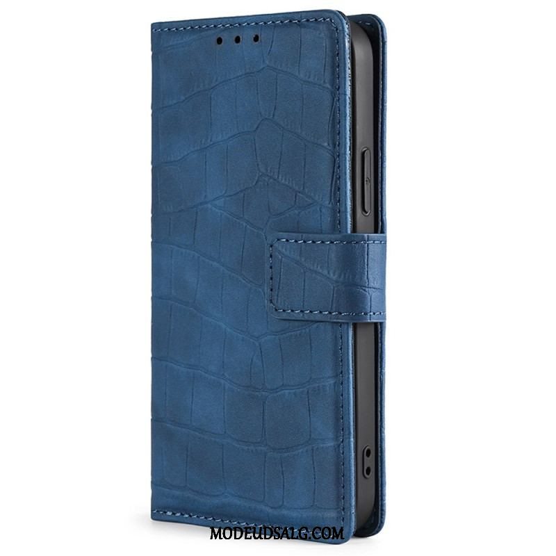 Flip Cover Samsung Galaxy M13 Krokodillehudstil