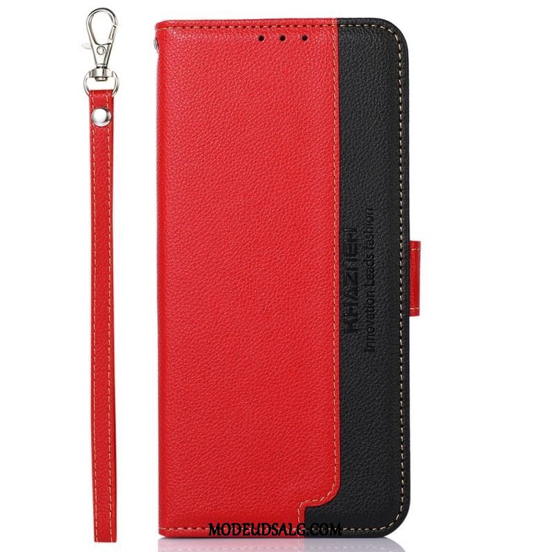 Flip Cover Samsung Galaxy M13 Lychee Style Rfid Khazneh