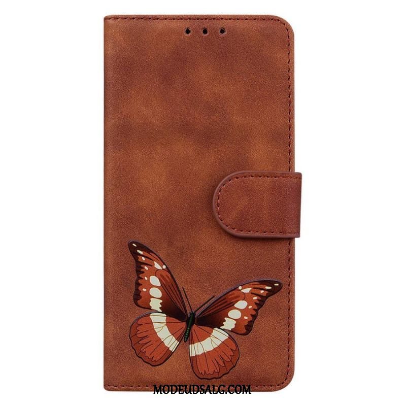 Flip Cover Samsung Galaxy M13 Sommerfugl