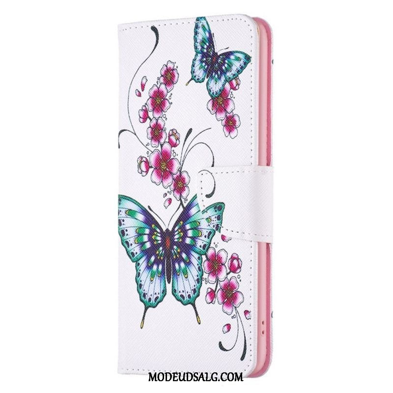 Flip Cover Samsung Galaxy M23 5G Fantastiske Sommerfugle