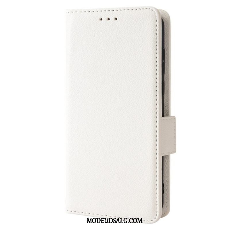 Flip Cover Samsung Galaxy M23 5G Lychee Læder Stil