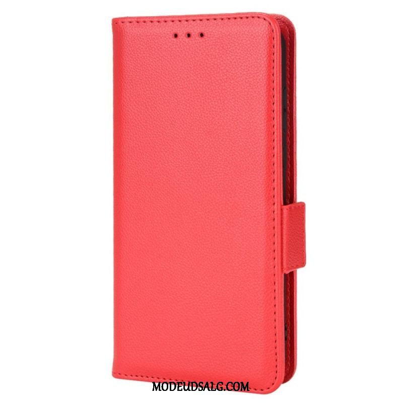 Flip Cover Samsung Galaxy M23 5G Lychee Læder Stil