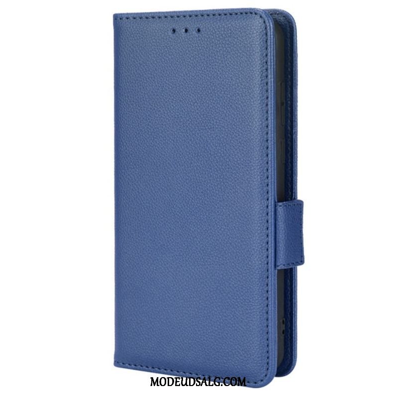 Flip Cover Samsung Galaxy M23 5G Lychee Læder Stil