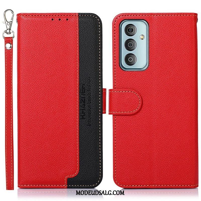 Flip Cover Samsung Galaxy M23 5G Lychee Style Rfid Khazneh