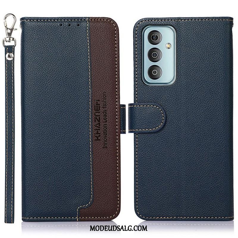 Flip Cover Samsung Galaxy M23 5G Lychee Style Rfid Khazneh