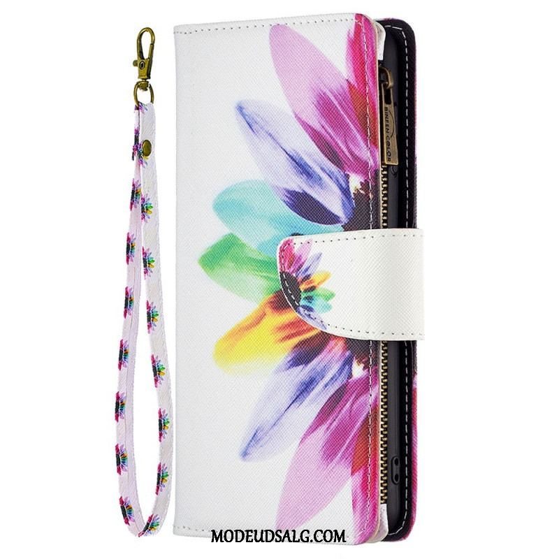 Flip Cover Samsung Galaxy M23 5G Pung Og Snorblomst