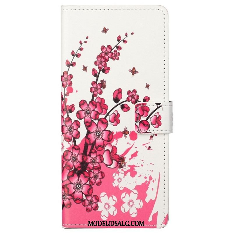 Flip Cover Samsung Galaxy M23 5G Tropiske Blomster