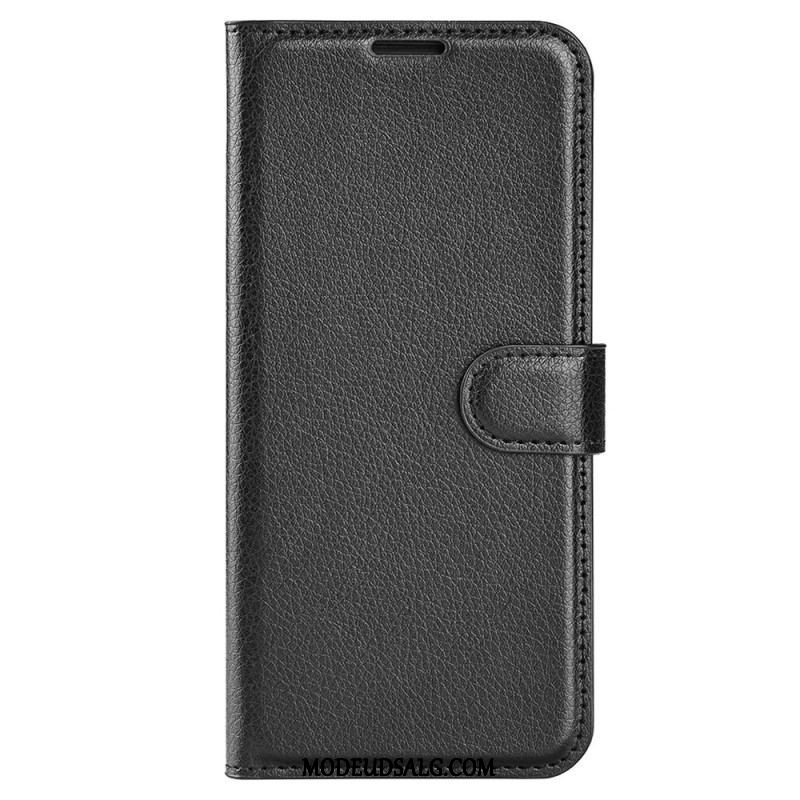 Flip Cover Samsung Galaxy M33 5G Lychee Læder Stil