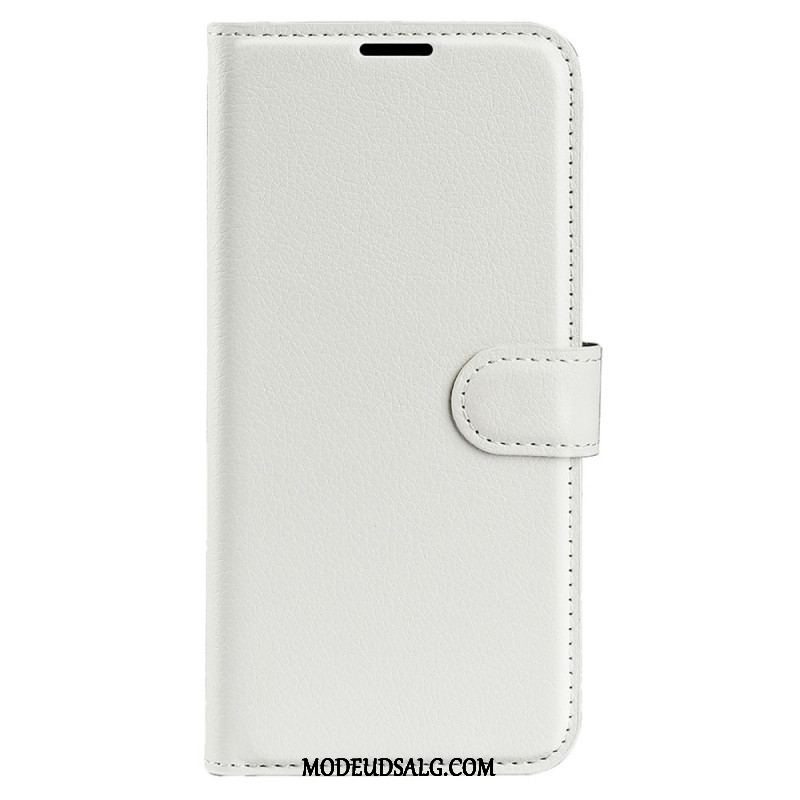 Flip Cover Samsung Galaxy M33 5G Lychee Læder Stil