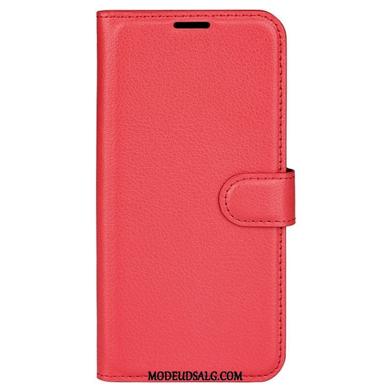 Flip Cover Samsung Galaxy M33 5G Lychee Læder Stil