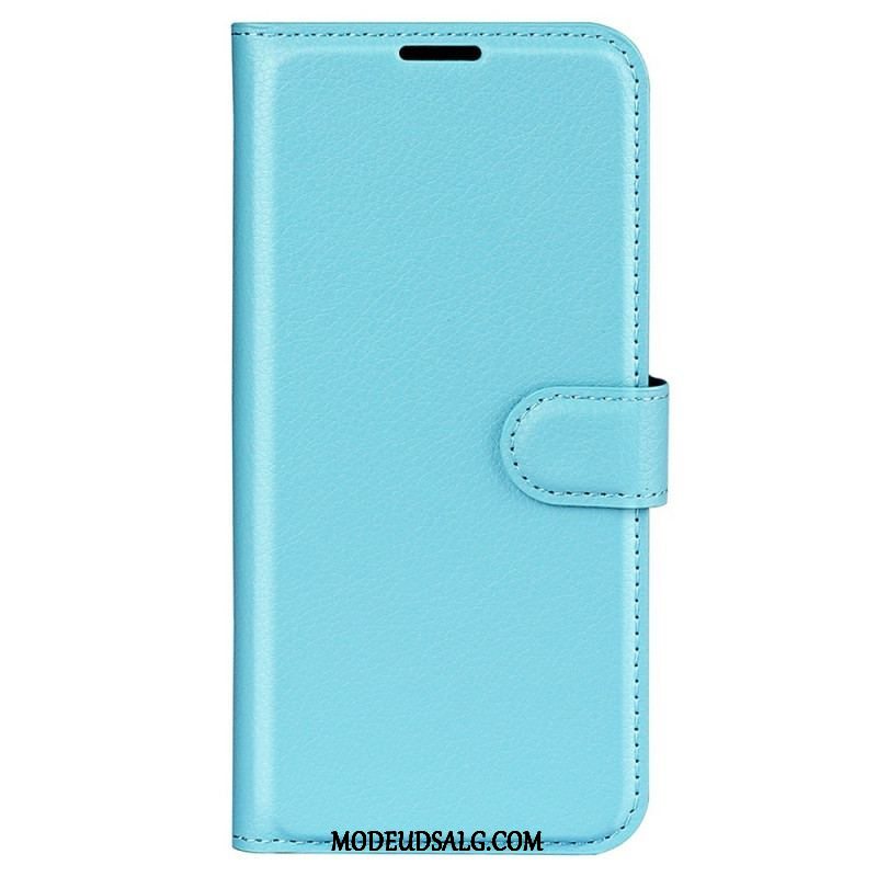 Flip Cover Samsung Galaxy M33 5G Lychee Læder Stil