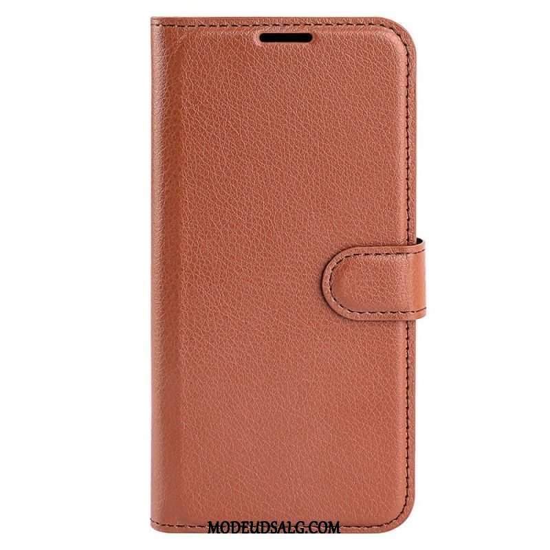 Flip Cover Samsung Galaxy M33 5G Lychee Læder Stil