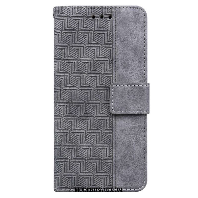 Flip Cover Samsung Galaxy M33 5G Med Snor Strappy Mønster