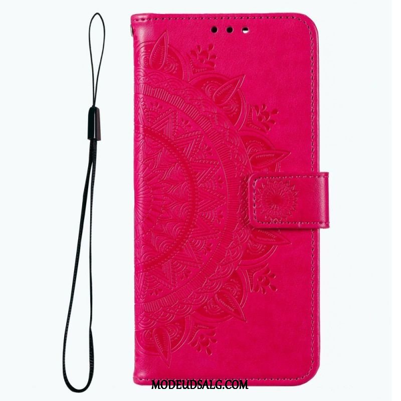 Flip Cover Samsung Galaxy M33 5G Med Snor Strappy Sun Mandala