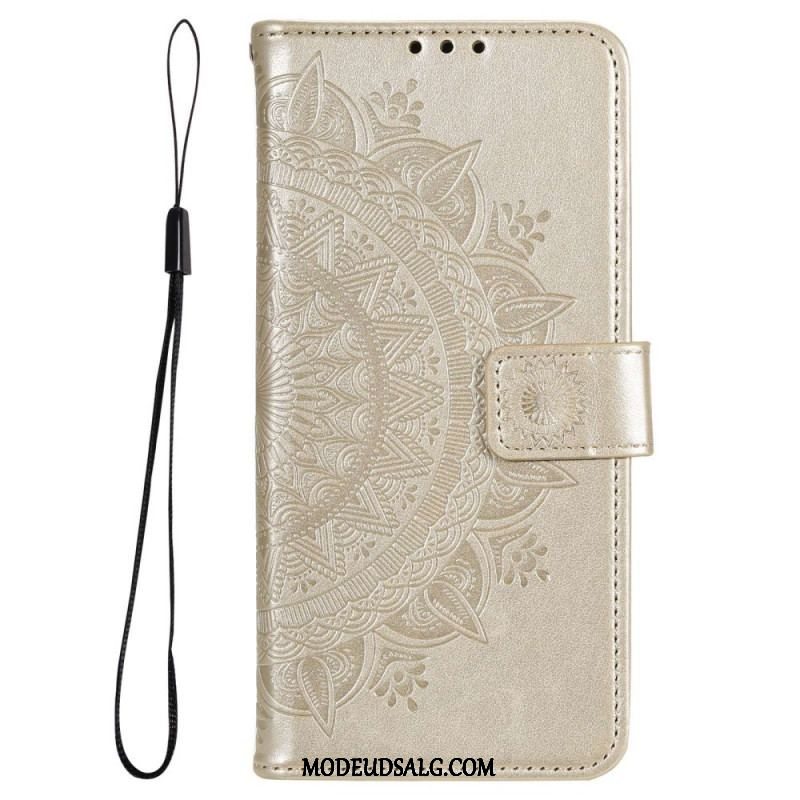 Flip Cover Samsung Galaxy M33 5G Med Snor Strappy Sun Mandala