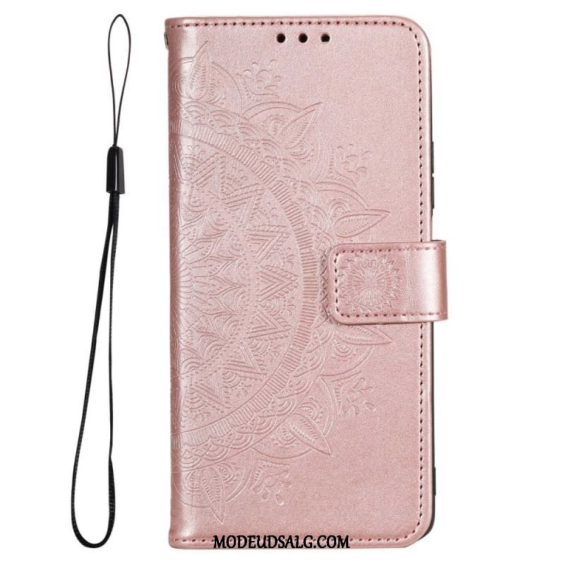 Flip Cover Samsung Galaxy M33 5G Med Snor Strappy Sun Mandala