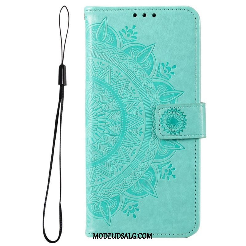 Flip Cover Samsung Galaxy M33 5G Med Snor Strappy Sun Mandala