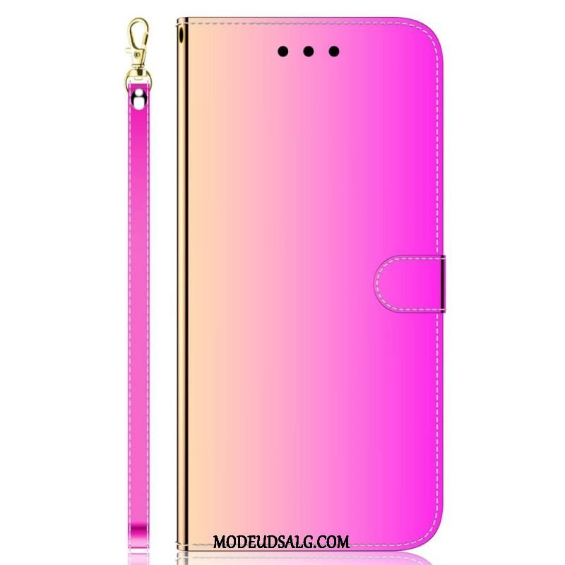 Flip Cover Samsung Galaxy M33 5G Spejl Og Snor