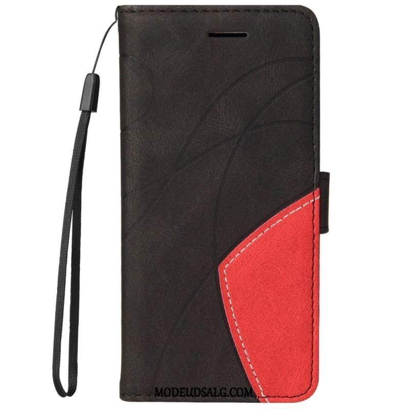 Flip Cover Samsung Galaxy M52 5G Med Snor Lanyard Ink Line