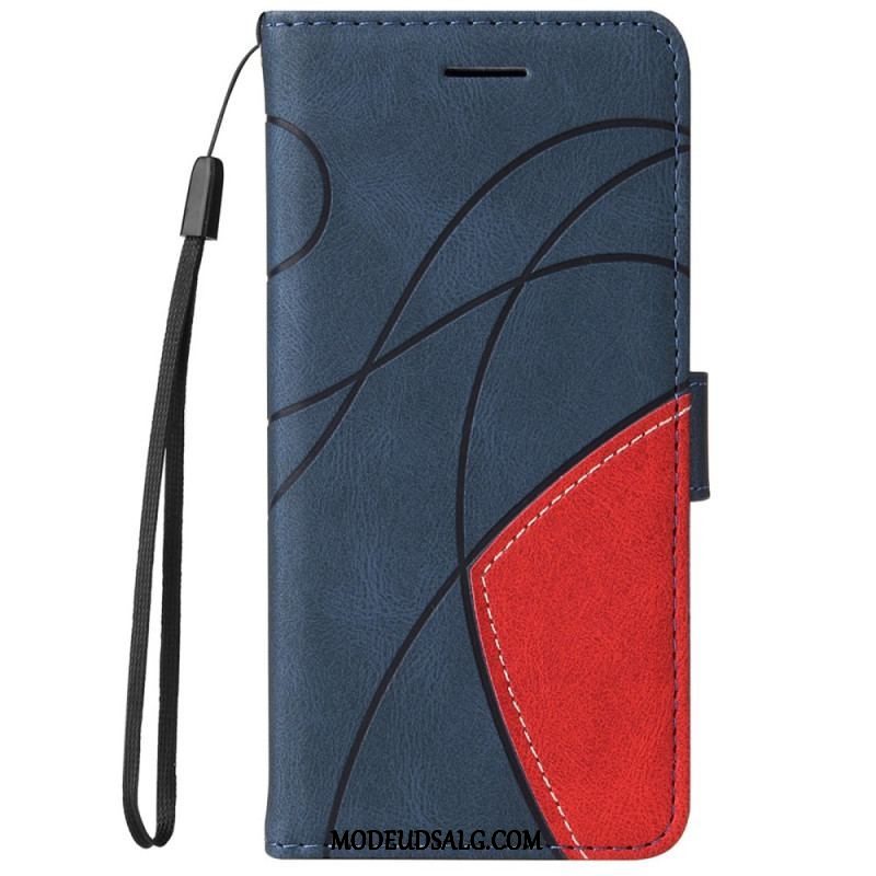 Flip Cover Samsung Galaxy M52 5G Med Snor Lanyard Ink Line