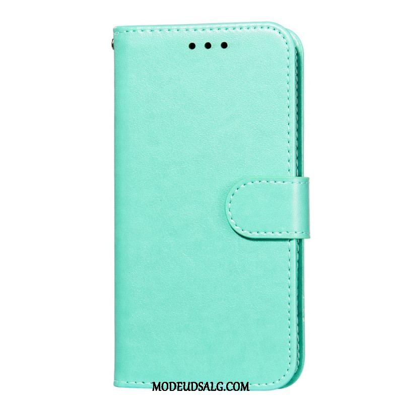 Flip Cover Samsung Galaxy M52 5G Tykt Læder